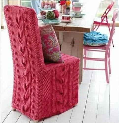 Chair jumper aran style